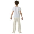 thumbnail image 5 of FORMRS Kids Pajama Pants with Pockets Size 9-10Y Boys Lounge Sleep Bottoms, Beige Abstract Pattern, 5 of 8