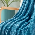 thumbnail image 5 of Home Soft Things Herringbone Faux Fur Throw - Blue - 50" x 60", 5 of 10