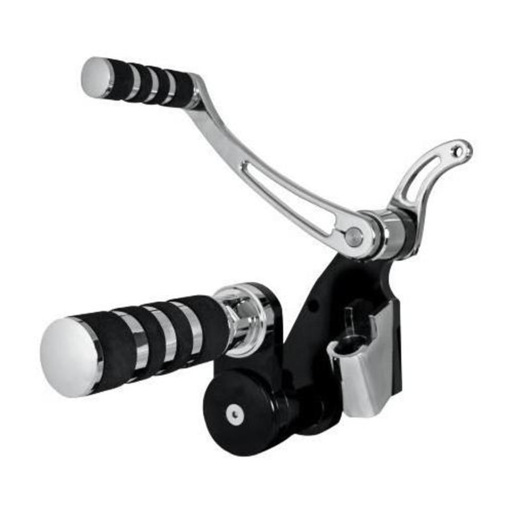 JayBrake J650JFX132 Forward Controls with Full Rubber Peg Chrome