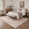 thumbnail image 2 of KUETH Modern 9x12 Area Rugs for Living Room, Non Slip Machine Washable Retro Rugs, Low Pile Chenille Print Rug for Bedroom, Dining Room, Home Office, 2 of 6