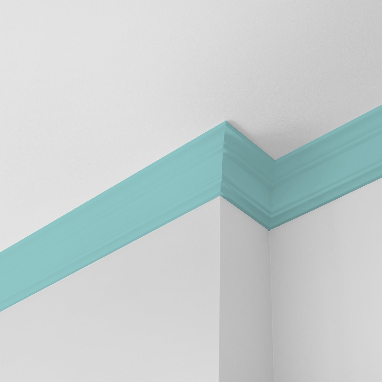 Glidden Fundamentals Aqua Fiesta / Blue Semi-Gloss Interior Paint, 1 Gallon