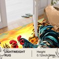 thumbnail image 3 of JML Outdoor Mat Non Slip Doormat 24"x36" Front Door Mat Outside Absorbent Rubber Mat Entryway Rug Floor Mat,Sunflower Rooster, 3 of 8