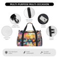 thumbnail image 4 of Disketp Colorful Fishing Boats Bolsa de Viaje Tipo Duffle, Bolso de Mano para Fin de Semana para Mujer, Bolsa de Gimnasio Ligera para Hombre, Esencial para Viajes, 4 of 7