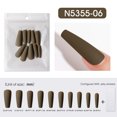 thumbnail image 1 of Waiimak Wearing Nail Patch 10Pcs Gloss Full Long Nail Patch Trapezoidal Matte Frosted, 1 of 2