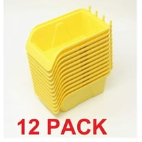 WallPeg Pegboard Bin Kit - Pegboard Parts Storage Craft Organizer Tool Peg Board Workbench Bins Accessories MEGA-PACK LARGE (12)