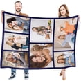 thumbnail image 3 of Personalized Gifts for Mom Dad, Custom Throw Blankets with Photos, Customized Gifts for Women Men Family Friend Girlfriend on Birthday Christmas Mothers Fathers Day Valentines Day, 3 of 6