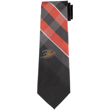 Men s Anaheim Ducks Woven Poly Grid Tie