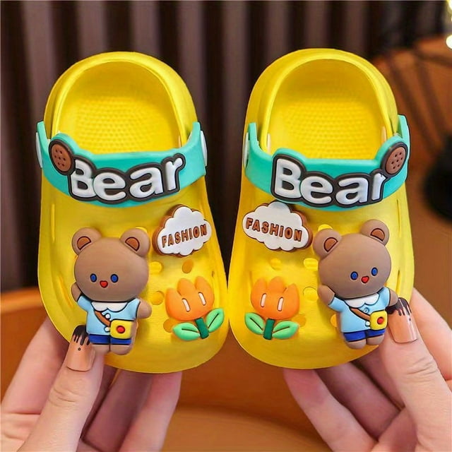 Comfortable & Non-Slip Cartoon Charms Clogs for Boys & Girls - Perfect for Summer Fun!