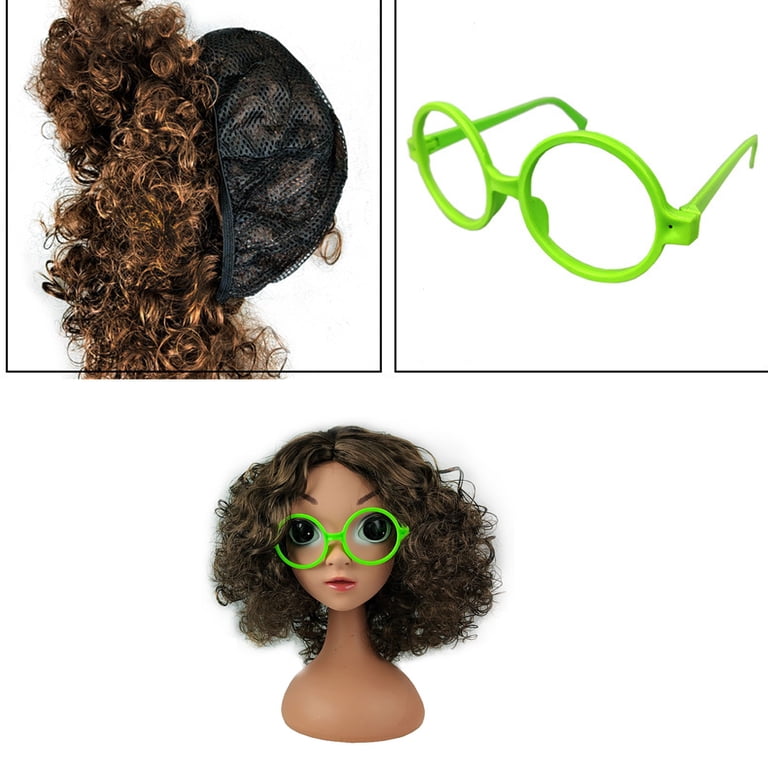 Girls Mirabel Wig with Green Glasses Blue Earrings Halloween  display picture 3