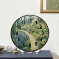 thumbnail image 4 of Yayeee Wall Clock Battery Operated 9.5" Silent Non-Ticking for Living Room, Art Garden Scene, 4 of 8