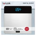thumbnail image 5 of Taylor 12.2" x 12.2" LCD Body Weight Scale Battery Powered, FSA HSA Eligible, 400 lb Capacity, Stainless Steel, 5 of 14