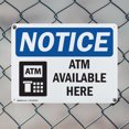 thumbnail image 5 of (2 Pack) ATM Available Here OSHA Notice Sign 24 Inch X 18 Inch Plastic Sign, Weather Resistant, UV Protected for Workplace, Business, and Construction Site, Made in the USA, 5 of 8