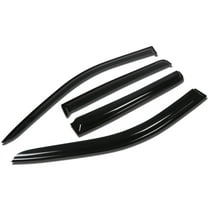 DNA Motoring WVS-165 For 2007 to 2016 Jeep Compass MK49 4pcs Window Vent Visor Deflector Rain Guard (Dark Smoke) 08 09 10 11 12 13 14 15