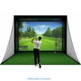 thumbnail image 1 of Golf Simulator Enclosure with Upgraded Impact Screen – Heavy-Duty Hitting Net System for Indoor/Outdoor Use, Weatherproof Design, Easy Assembly, Professional Golf Practice at Home, 1 of 9
