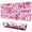 Pink Breast Cancer-1, variant on Long Mouse Pads for Desk,Pink Breast Cancer Desk Mats on Top Of Desks, Desk Mouse Pad Extra Large with 3mm Non-Slip Base and Stitched Edge for Gaming,Office,Work,Home 47.3x23.6in