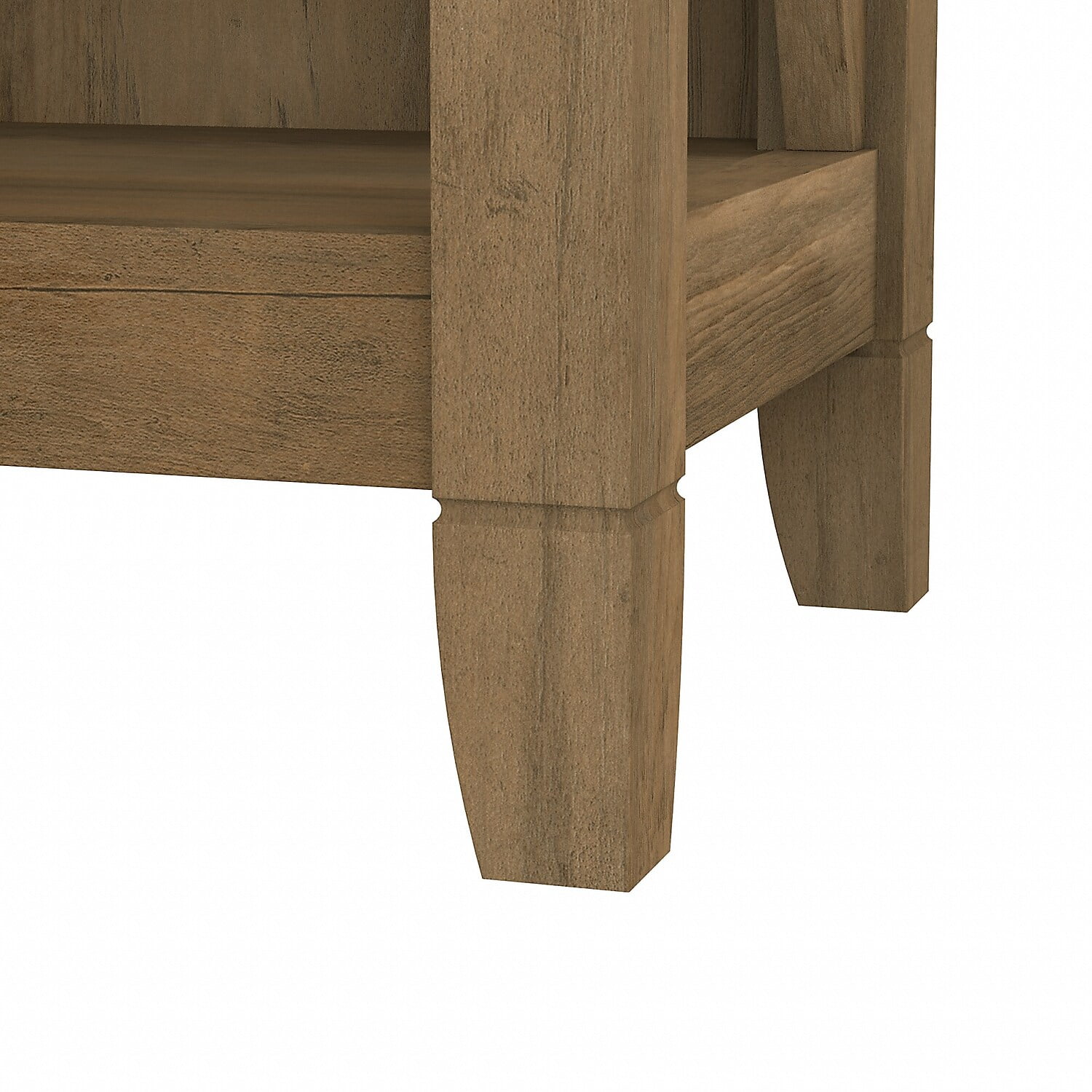 Bush Furniture Key West Tall 5 Shelf Bookcase, Reclaimed Pine