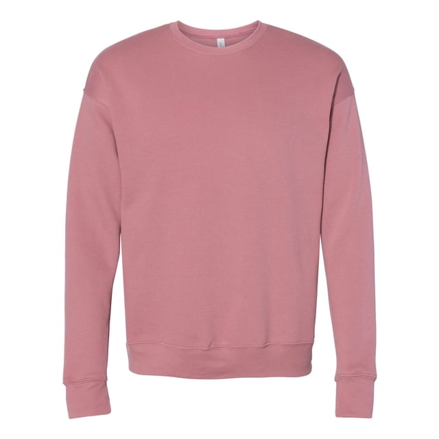 Bella Canvas Men`s Drop Shoulder Fleece, XL, Mauve