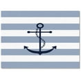 thumbnail image 2 of Area Rugs 5x7 Ft Nautical Anchor Sky Blue and White Striped Non-Slip Washable Rug Indoor Rug Floor Mats Non Shedding Carpet for Living Room Bedroom Dining Room Home Decor, 2 of 8