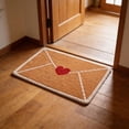 thumbnail image 4 of MUAXDA Valentine Rug, Envelope Heart Artificial Coir Door Mat, Red Love Heart Welcome Floor Mats, Wear-Resistant and Non-Slip Linen Floor Mat,for Indoor/Outdoor Home Decor, 4 of 5