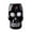 Black, variant on Halloween Candy Bucket with Skull Decor - Gothic Style Halloween Decor, Spooky Skull Night Light for Halloween Decorations,White