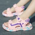 thumbnail image 4 of TOWED22 Boys Sandals Kids Athletic Summer Sports Water Shoes for Toddler/Little Kid/Big Kid(Pink,4), 4 of 9