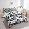 thumbnail image 3 of Homewish Wildlife Moose Elk Bedding Comforter Set 7pcs, Woodland Animal Bear Queen Bedding Sets, Grey Rustic Farmhouse Reversible Queen Sheet Sets, Microfiber Bedroom Decor, 3 of 7