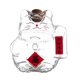 thumbnail image 5 of Alcancía de cristal, tarro decorativo con forma de gato, decoración del hogar, manualidades, figura de dibujos animados, contenedor para estantería, d, 5 of 9