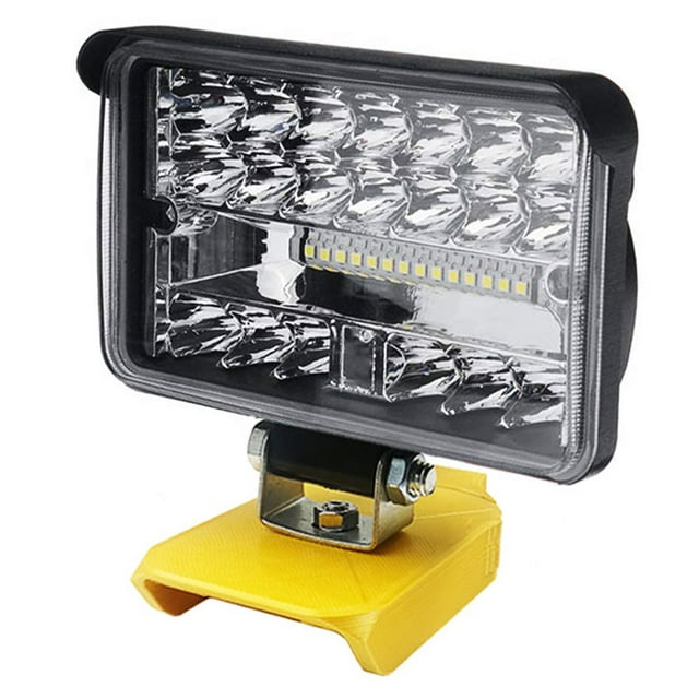 Wireless LED Work Light 204W 8600 LM with 130° Pivoting Head Compatible with XR 18V 20V Flex Volt 20V 60V Lithium Battery Comping Torch Light