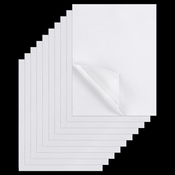 10pcs Rubber Grip Tape 7.8x5.9 inch Ultra-Thin Cushion Pad Strong Adhesive Non-Slip Tape White Versatile Anti-Slip Solution Pad