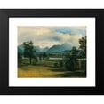 thumbnail image 2 of Friedrich August Matthias Gauermann 24x19 Black Modern Framed Museum Art Print Titled - View of Liefering (1830), 2 of 5