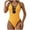 Yellow, variant on sovlvnd Save up to 65% Women's Sexy Trendy Retro Bow Solid Color SPlus Size wimsuit Conservative Jumpsuit Bodysuit Casual Loose Swimsuit