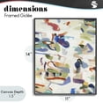 thumbnail image 4 of Stupell Industries Modern Expressive Composition Brushstrokes Black Framed Giclee Art, 11 x 14, by Lisa Ridgers, 4 of 8