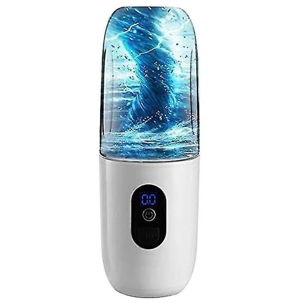 Licuadora portátil, licuadora personal batidos y batidos, mini licuadora recargable USB con pantalla Lcd, licuadora de mano