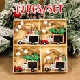 thumbnail image 1 of Colgantes de madera para Navidad, adornos navideños para árbol de Navidad, regalos de Feliz Año Nuevo, 2023, 2024, 1 of 4
