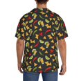 thumbnail image 3 of Balery Mexican Food Beer Camisa Casual de Manga Corta con Botones para Hombre, Texturizada, Estilo Cubano, para Playa, Verano-Medium, 3 of 5