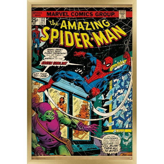 Marvel Comics - Spider-Man - Cover #137 Wall Poster, 22.375" x 34", Framed