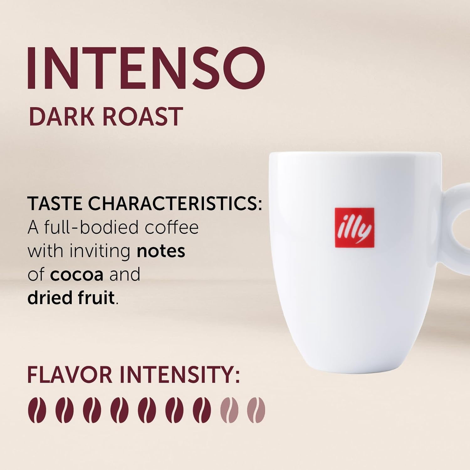 illy Ground Drip Coffee, Intenso Bold Roast, 100% Arabica, 8.8 oz, 6 Pack