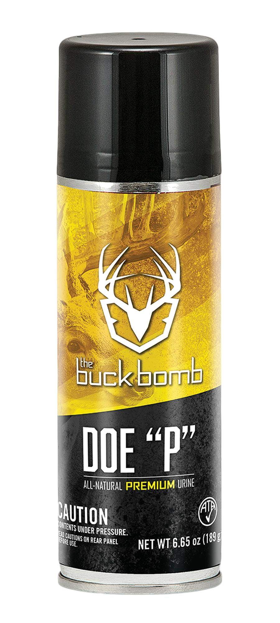 Hunters Specialties Buck Bomb Natural Doe 'P' Aerosol Scent 6.65 oz - Deer Attractant for Pre and Post Rut