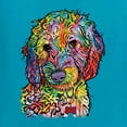 thumbnail image 2 of Dean Russo Sweet Poodle Dog Lover Men's Graphic T-Shirt, Light Turquoise, Large, 2 of 6