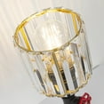 thumbnail image 3 of FSLiving Rechargeable Battery Operated LED Fireplace Lamps with Remote RV Industrial Table Lamp,Steampunk Retro Gold Dimmable Edison Pipe Rustic Desk Lamp Hallway Crystal Iron 2 Lights, 3 of 7