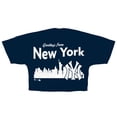 thumbnail image 2 of Women's Fanatics  Navy New York Yankees Skyline Crop T-Shirt, 2 of 3