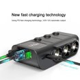 thumbnail image 4 of COFEST GC01 Car Phone 120W Charger One Drag Three Lighter USB Port Expansion PD Fast Charging 36W Voltage Display Black, 4 of 9