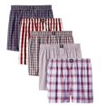 thumbnail image 6 of Badger Smith - Men's Boxer Shorts, Comfortable Cotton Boxers, 100% Cotton Checks Multicolor Boxers For Men, Multi Pack - Small, 6 of 7