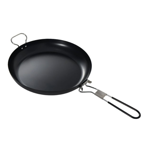 Bsvklp Sartén Antiadherente Sartén Antiadherente Portátil Barbacoa Utensilios para Acampar (Grande)