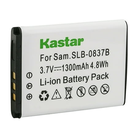 Kastar SLB-0837B Battery 1-Pack Replacement for Samsung SLB-0837B SLB-0837(B) Battery Samsung Digimax SL201 Digimax L70 Digimax L70B Digimax L83T Digimax L85T Digimax L201 Digimax L301 Camera