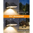 thumbnail image 6 of Solar Lights Outdoor, IP67 Waterproof Solar Deck Lights for Fence Yard Patio Garden Step Garage ( 4-Pack), 6 of 9