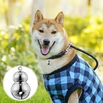 LULULION 5Set Hanging Bells Brass Silver Dog Collar Accessories for Pet Owners