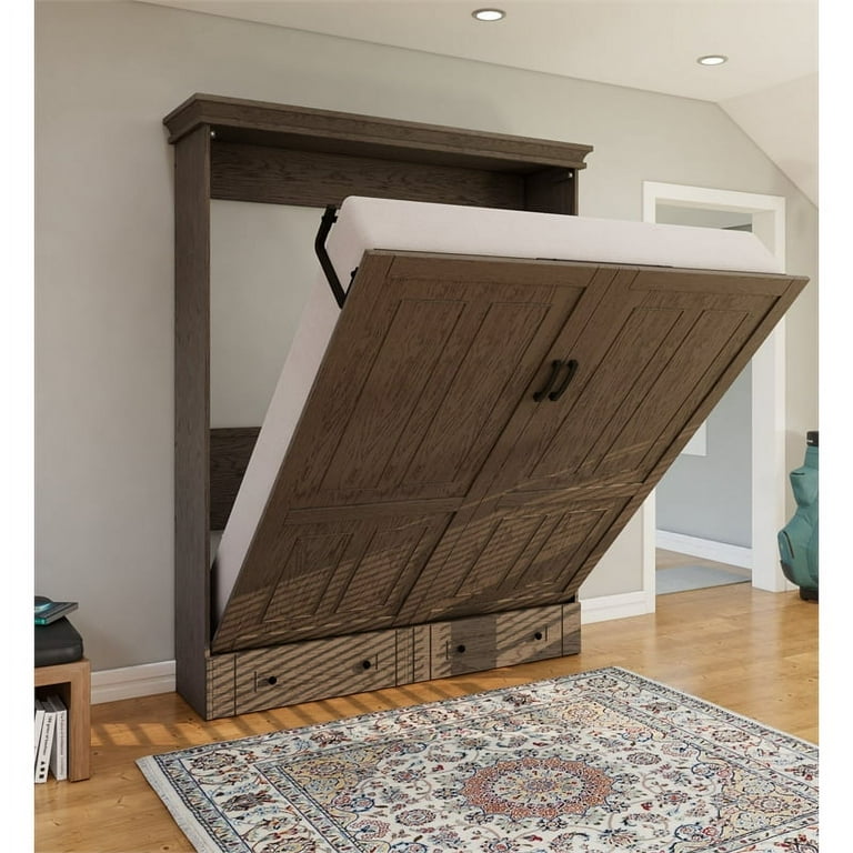 Solid wood outlet wall bed