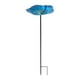 thumbnail image 1 of Bebedero para pájaros, comedero para pájaros de exterior, resistente, de metal decorativo con diseño floral. azul, 1 of 9