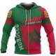thumbnail image 2 of Sudadera con capucha y cremallera con estampado del emblema de Marruecos en 3D para hombre, tótem espiritual, bandera de Marruecos, sudadera con capucha con cremallera, ropa Harajuku Y2k, 2 of 5